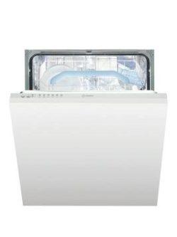 Indesit Dif16B1Uk Fully Integrated Built-In Dishwasher - White - Dishwasher With Installation